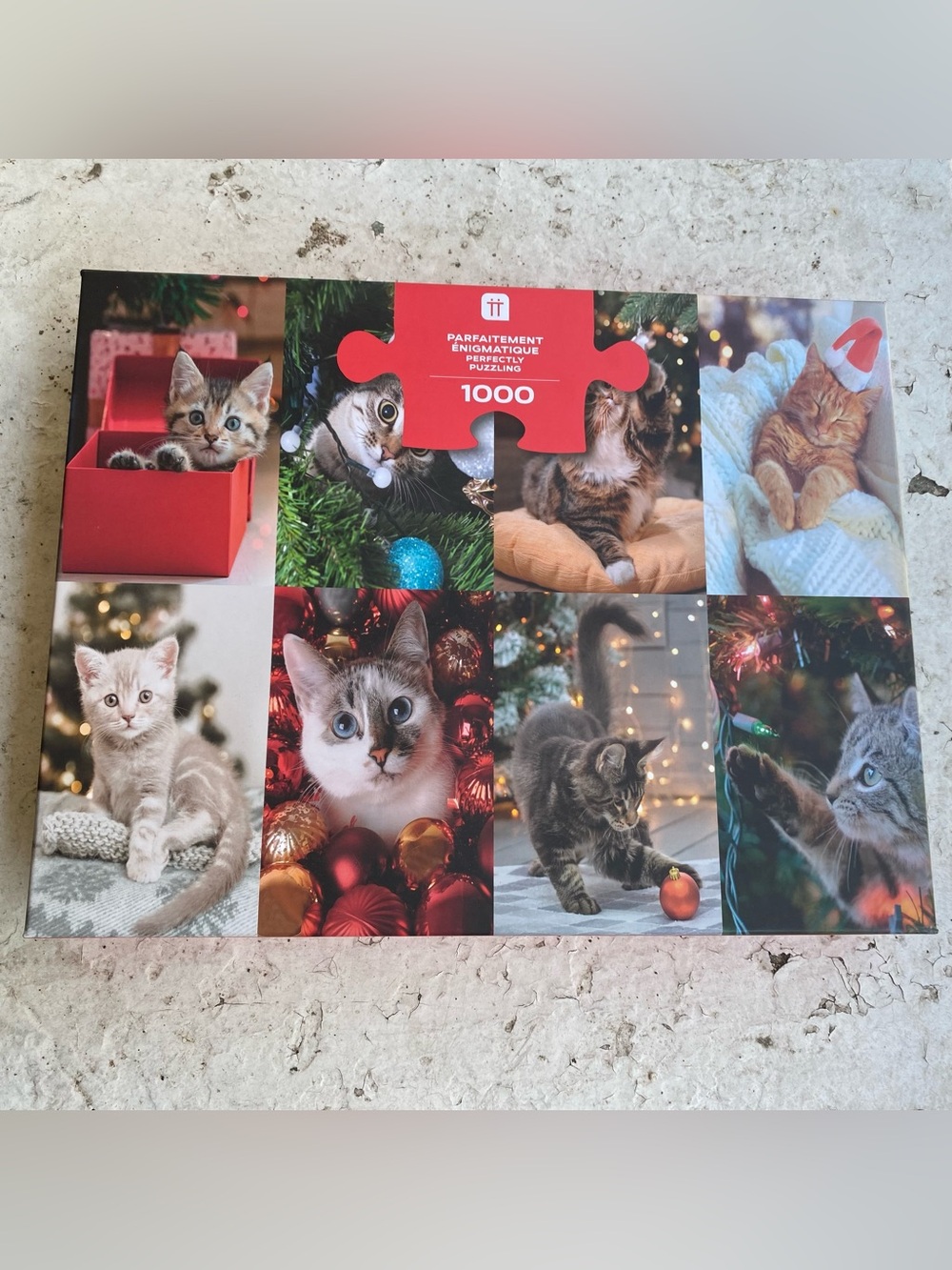 3 for $10 - Cat Puzzle 1000 Piece Christmas Cute
